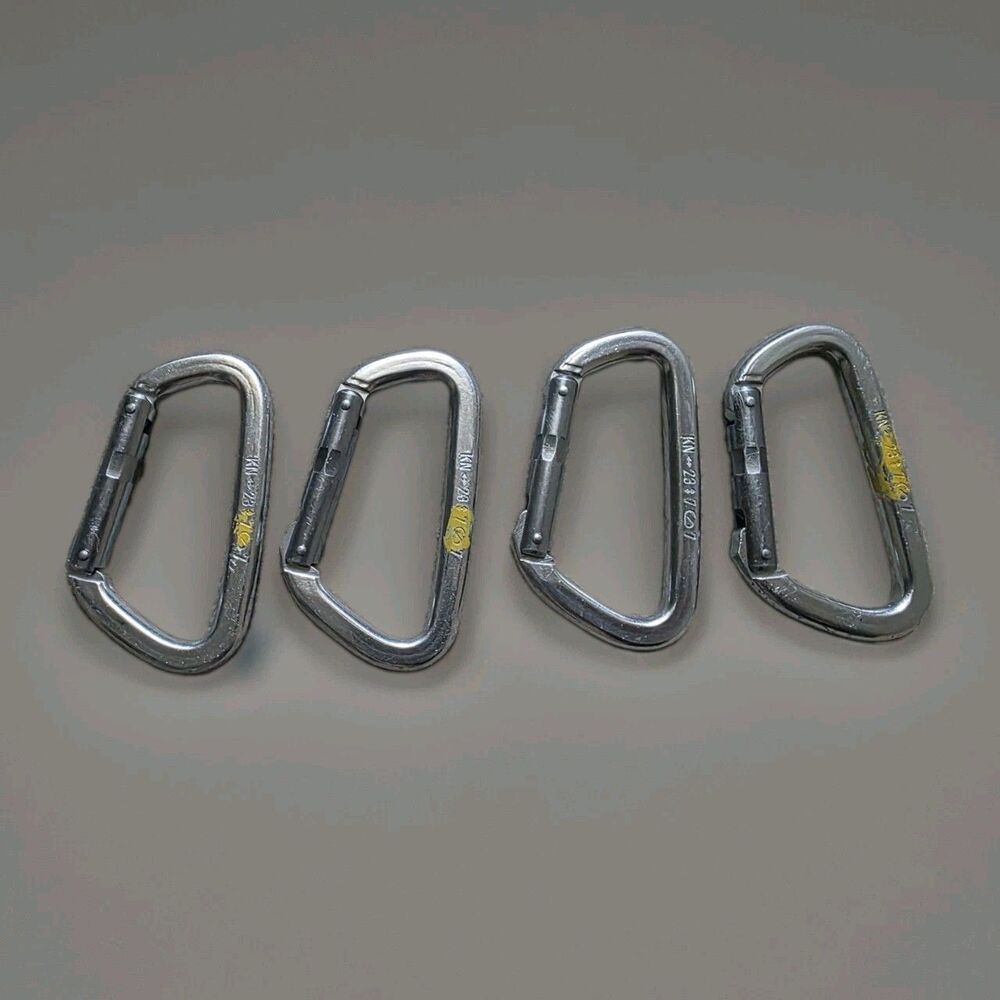 Trango Carabiners Vintage Lot Of 4 Rock Climbing Non-locking Outdoor Trad Climb